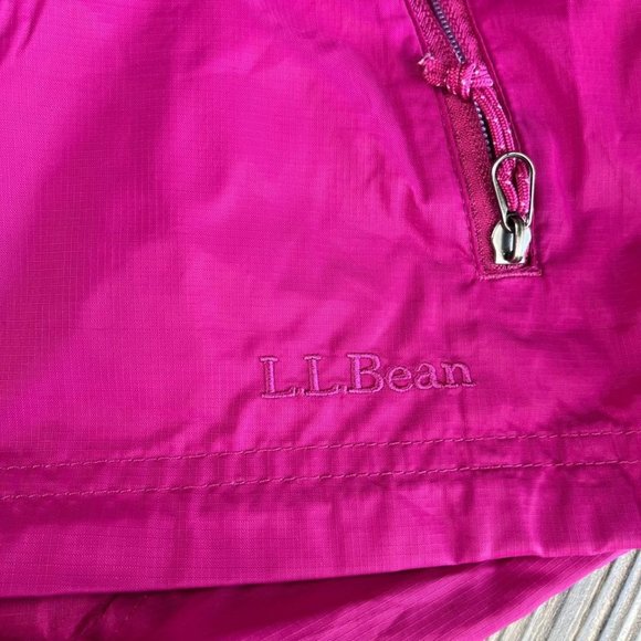 L.L. Bean Pink Quarter Zip Windbreaker Size XS - Picture 6 of 9
